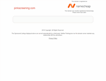 Tablet Screenshot of pinkscreening.com